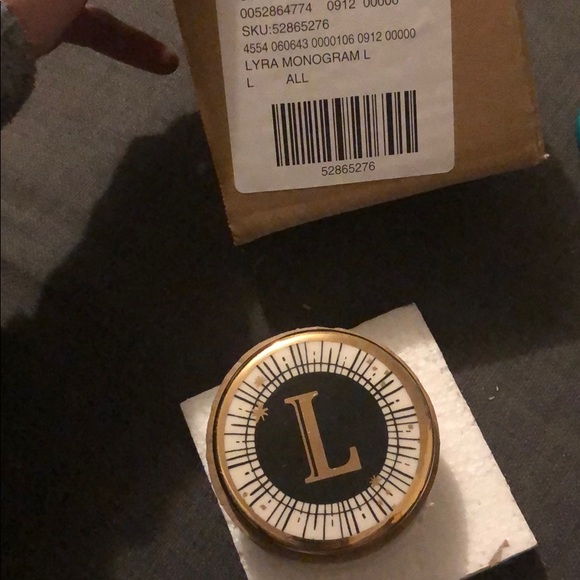 Anthropologie Lyra monogram trinket dish - Picture 8 of 8